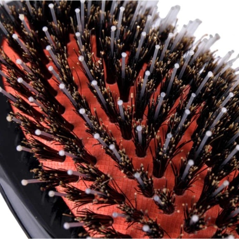 Poniks Szczotka do Włosów z Naturalnego Włosia Dzika Czarna