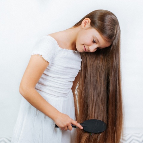 Poniks Szczotka do Włosów z Naturalnego Włosia Dzika Czarna