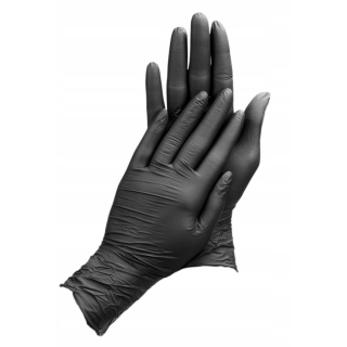 Zarys easyCare Rękawiczki Nitrylowe Czarne S 100szt