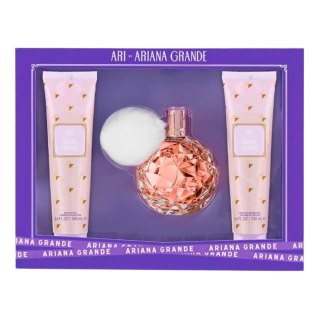 Ariana Grande Ari zestaw woda perfumowana spray 100ml + balsam do ciała 100ml + żel pod prysznic 100ml