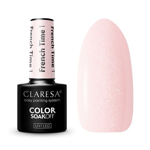 Claresa Color Soak Off UV/LED lakier hybrydowy French Time 1 5g Claresa Color Soak Off UV/LED lakier hybrydowy French Time 1 5g