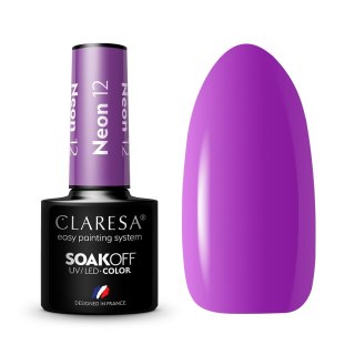 Claresa Soak Off UV/LED Neon lakier hybrydowy 12 5g