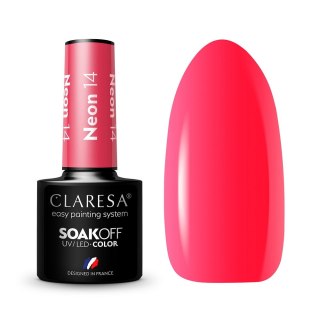 Claresa Soak Off UV/LED Neon lakier hybrydowy 14 5g