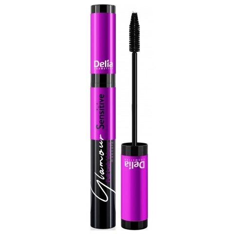 Delia Glamour Sensitive Mascara pogrubiająco-wydłużający tusz do rzęs 02 11ml Delia Glamour Sensitive Mascara pogrubiająco-wydłużający tusz do rzęs 02 11ml