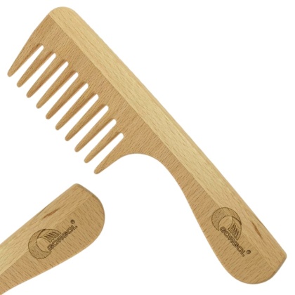 Gorgol Wood Comb, drewniany grzebień z rączką