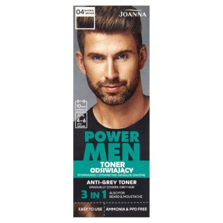 Joanna Power Men toner odsiwiający 04 Natural Brown 80g