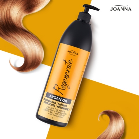 Joanna Professional Argan Oil Szampon + Odżywka regenerująca do włosów 2x1000ml
