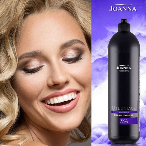 Joanna Professional Utleniacz w kremie 3% 1000g + Platinum Rozjaśniacz do włosów srebrny 450g