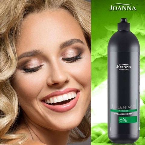 Joanna Professional Utleniacz w kremie 6% 1000g + Platinum Rozjaśniacz do włosów srebrny 450g