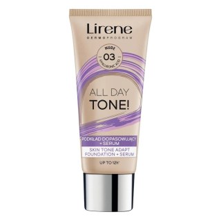Lirene All Day Tone! podkład dopasowujący + serum 03 Nude 30ml