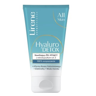 Lirene Hyaluro Detox nawilżający żel myjący z mikrokapsułkami witaminy E 150ml