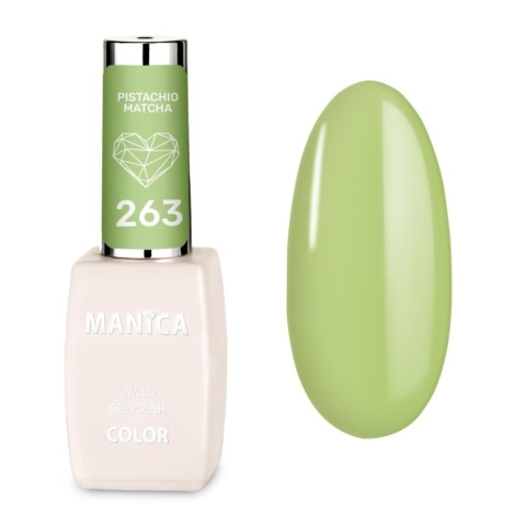 Manica Lakier hybrydowy LED/UV 10ml - Pistachio Matcha - 263