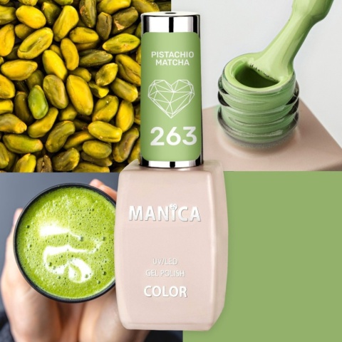 Manica Lakier hybrydowy LED/UV 10ml - Pistachio Matcha - 263