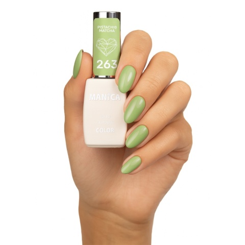 Manica Lakier hybrydowy LED/UV 10ml - Pistachio Matcha - 263