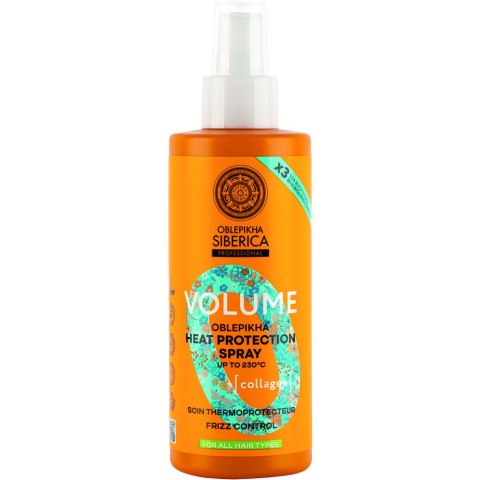Natura Siberica Oblepikha Volume spray termoochronny zwiększający objętość włosów 200ml