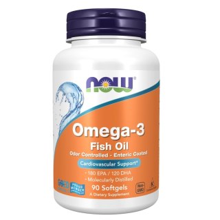 Now Foods Omega-3 suplement diety 90 kapsułek miękkich