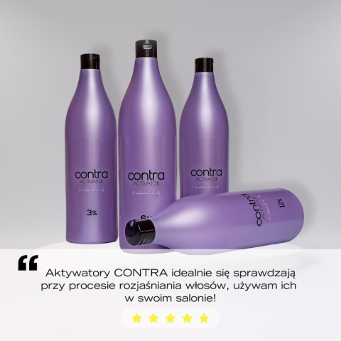 PROFIS Contra Rozjaśniacz do Włosów Białe Włosy 500g + Aktywator w Kremie 6% 1000ml