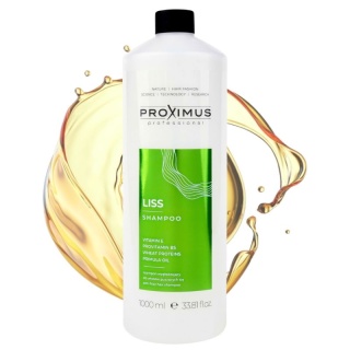 Proximus Liss Szampon Wygładzający + Maska do Włosów Puszących się, Kręconych i Falowanych 2x1000ml