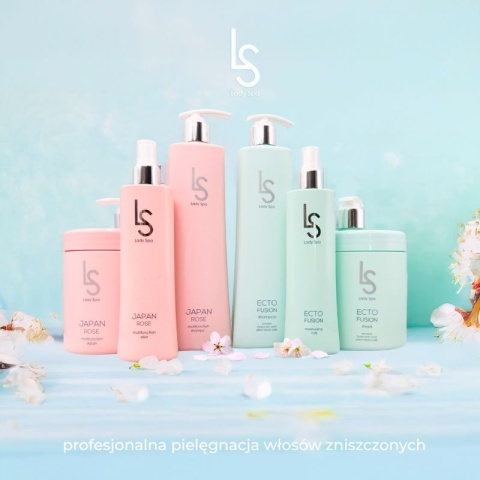 Profis Lady Spa Japan Rose Szampon 800ml + Maska 1000ml + Spray Wielofunkcyjny do Włosów 250ml