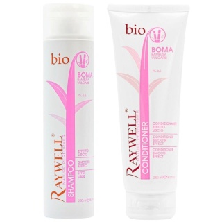 RAYWELL BIO BOMA Zestaw wygładzający do włosów Szampon + Odżywka 2x250ml