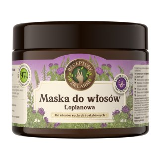 Receptury Zielarki Maska łopianowa do włosów suchych i osłabionych 300ml
