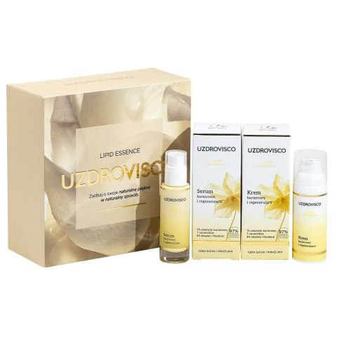 UZDROVISCO Lipid Essence zestaw krem barierowy 50ml + serum barierowy 30ml