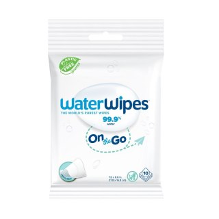 WaterWipes Bio OnTheGo odświeżające chusteczki nawilżane 10szt