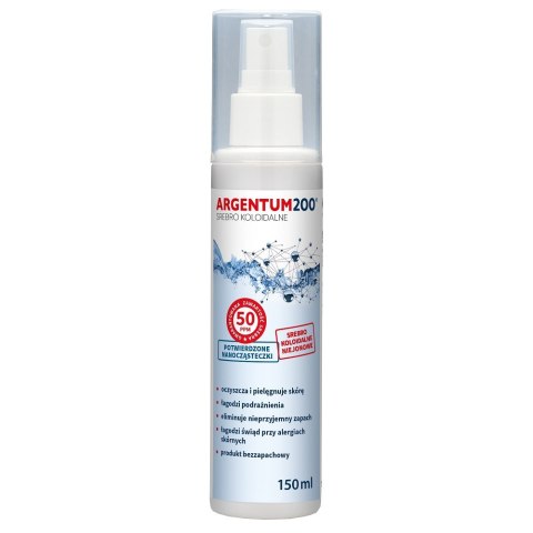 Aura Herbals Argentum200 Srebro Koloidalne 50ppm aerozol 150ml