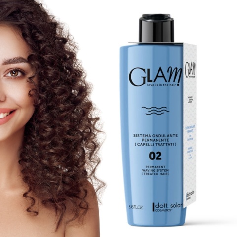 Dott. Solari Glam Płyn do Trwałej Ondulacji Włosów Farbowanych 02 250ml