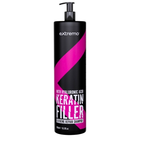 Extremo Filler Keratin Szampon do Włosów z Kwasem Hialuronowym i Keratyną 500ml