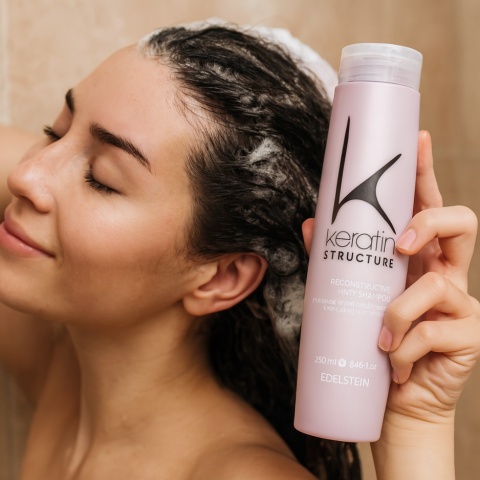 Edelstein Keratin Structure Szampon do Włosów z Keratyną i Kwasem Hialuronowym 250ml