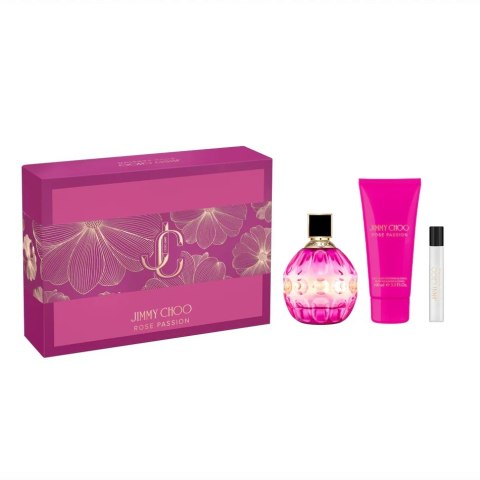 Jimmy Choo Rose Passion zestaw woda perfumowana spray 100ml + miniatura wody perfumowanej 7.5ml + balsam do ciała 100ml