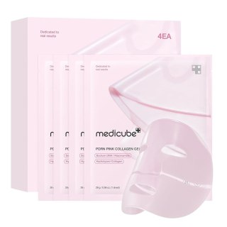 Medicube PDRN Pink Collagen Gel Mask kolagenowa maska do twarzy 4x28g