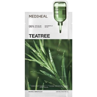 Mediheal Teatree Essential Mask kojąco-nawilżająca maska w płachcie z olejkiem z drzewa herbacianego 24ml