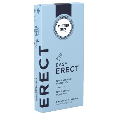 Mister Size Easy Erect innowacyjny wegański suplement diety 5 kapsułek