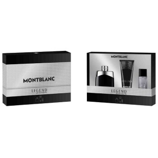 Mont Blanc Legend zestaw woda toaletowa spray 100ml + żel pod prysznic 100ml + woda toaletowa spray 15ml