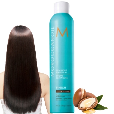 Moroccanoil Extra Strong Lakier do Włosów z Efektem Nabłyszczenia 330 ml