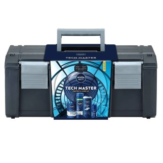 Nivea Men Tech Master zestaw żel pod prysznic 3w1 250ml + ochronna pianka do golenia 200ml + nawilżający balsam po goleniu 100ml + ant
