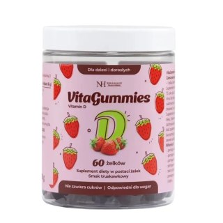 Noble Health VitaGummies Vitamin D suplement diety o smaku truskawkowym 60 żelków