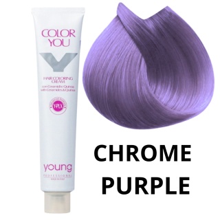 Young Color You Fioletowy Toner do włosów z plexem, ceramidami i quinoa Chrome Purple 100ml