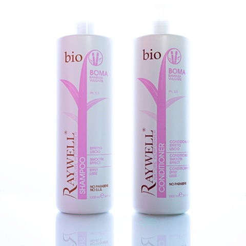 Zestaw Raywell Bio Boma Szampon i Odżywka Wygładzająca 2x1000ml