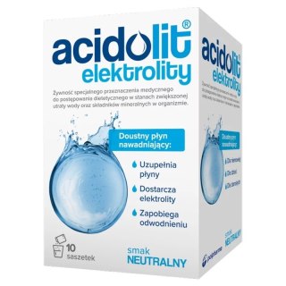 Acidolit Elektrolity preparat nawadniający dla niemowląt i dorosłych 10 saszetek