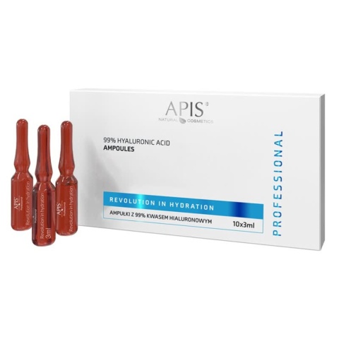 Apis Revolution In Hydration Ampułka z kwasem hialuronowym 4D 99% 10 x 3ml