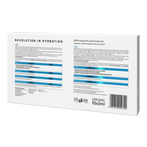 Apis Revolution In Hydration Ampułka z kwasem hialuronowym 4D 99% 10 x 3ml