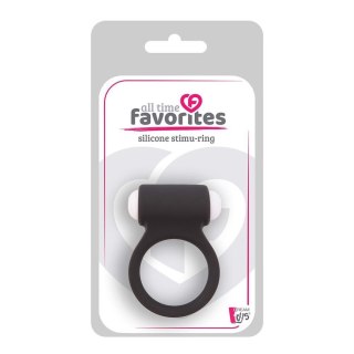 Dream Toys All Time Favorites Silicone Stimu-Ring silikonowy pierścień na penisa Black