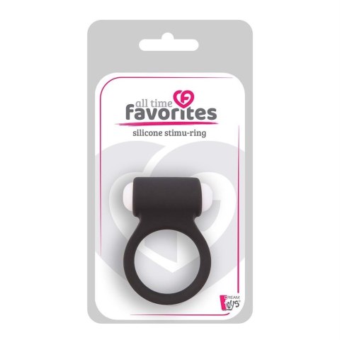 Dream Toys All Time Favorites Silicone Stimu-Ring silikonowy pierścień na penisa Black
