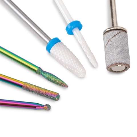 GNB Frezarka do Paznokci Biało-Czarna 65W + Zestaw Frezów + Nośnik