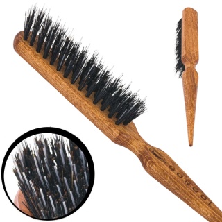 Gorgol Natur, drewniana szczotka do tapirowania, kokówka z rozczesywaczem 3R