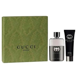 Gucci Guilty Pour Homme zestaw woda toaletowa spray 50ml + żel pod prysznic 50ml