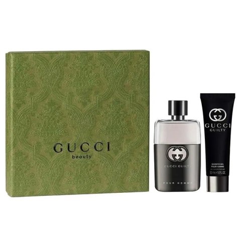 Gucci Guilty Pour Homme zestaw woda toaletowa spray 50ml + żel pod prysznic 50ml